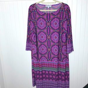 Psychedelic Fuchsia Pink Dress